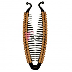 Accesoriu tip banana pentru prins parul din plastic PZS010JJ - Neagra cu perle Capucinio sidefat